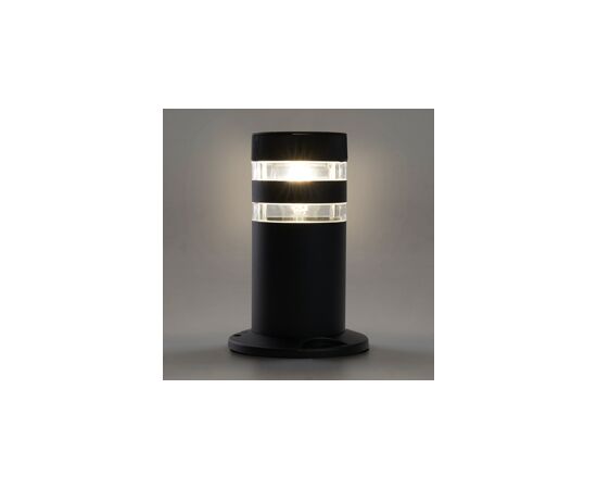 850630 - Светильник садово-парковый Feron DH0810, столб, E27 230V, черный 90*90*200мм, черный (столб) (4)