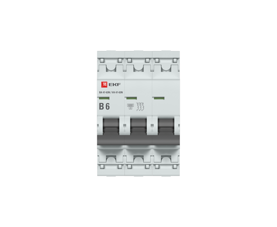 841310 - EKF автоматический выкл. ВА 47-63N 3P 6А (B) 6кА PROxima M636306B (2)