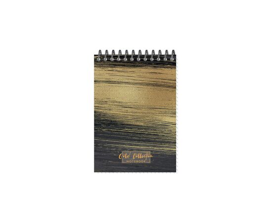 868351 - Блокнот Gold Collection А6 60л, клетка, обл.картон,спираль,черный Арт.1596452 (3)