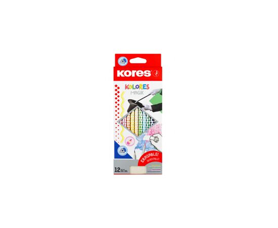 868196 - Карандаши цветные 12 цв. 3-гран, стираемые Kores Kolores MagiK, 93315 Арт.1311706 (3)