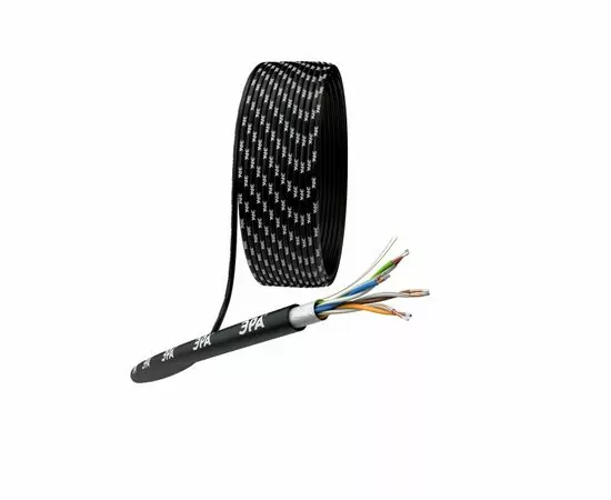 873744 - ЭРА SIMPLE кабель витая пара F/UTP (FTP) 4х2х24 AWG Cat5e CCA, OUTDOOR, черный 305м (1)