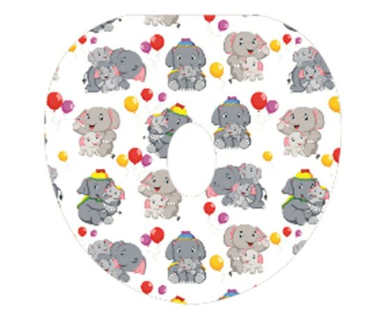 880510 - Сиденье для унитаза МЯГКОЕ детское с рисунком Праздничные слоники MPG9314 Мультипласт (1)