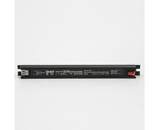 885339 - Uniel б/п для св/д лент и модулей с защитой от к/з 12V 24W IP20 2A 192x18x15 UET-WAK-024A20 (1)