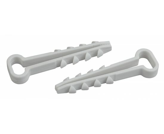 886433 - ЭРА Дюбель-хомут для плоского кабеля (5х10мм) нейлон белый (10шт/уп, цена за уп) DXP-5-10-w-10 59307 (1)