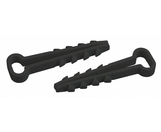 886434 - ЭРА Дюбель-хомут для плоского кабеля (5х10мм) нейлон черный (10шт/уп,цена за уп) DXP-5-10-b-10 59308 (1)