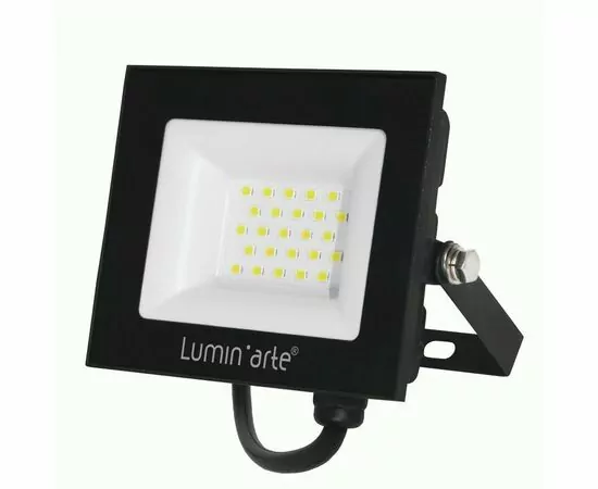 887001 - Luminarte св/д прожектор 30W(2400lm) 5700К 6K IP65 черный 112х83х25 LFL-30W/06 (1)