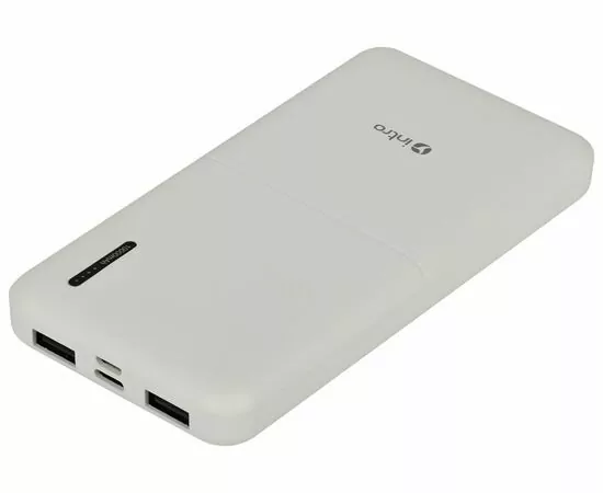 887060 - Intro USB зарядки для мобильных устройств ZX10 Power bank 10000mAh, microUSB, Type-C, белый 55900 (1)