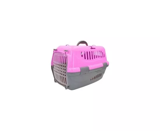 727368 - Переноска для кошек/собак (48*34*32см) пластик, розовая 3526272 HOMEPET (1)