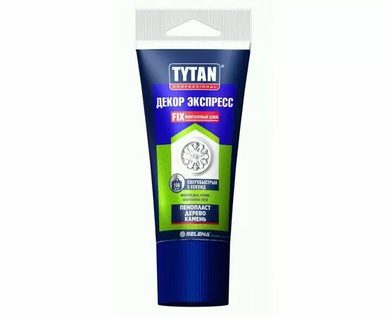 859507 - Tytan (Титан) Professional клей монтажный Декор Экспресс, белый 210г, туба, арт.16165 (1)