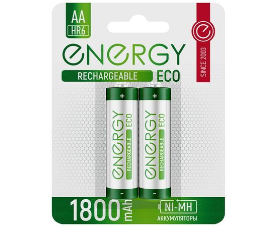 889276 - Аккумулятор Energy Eco NIMH-1800-HR6/2B (АА) (цена за шт, мин 2 шт) 104988 (1)