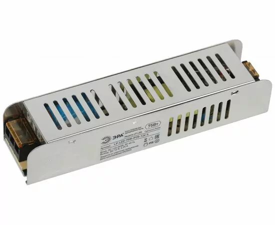 889303 - ЭРА драйвер (блок питания) для св/д лент LP-LED 12V 75W IP20 188х46х35 slim 61122 (1)