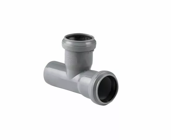 868976 - РосТурПласт Тройник канализационный ВК 40/40х87 мм, серый, 36380 (1)