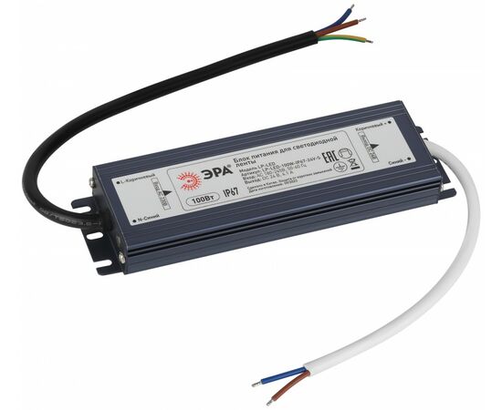 889332 - ЭРА драйвер (блок питания) для св/д лент LP-LED 24V 100W IP67 182х52х20 slim 61145 (1)