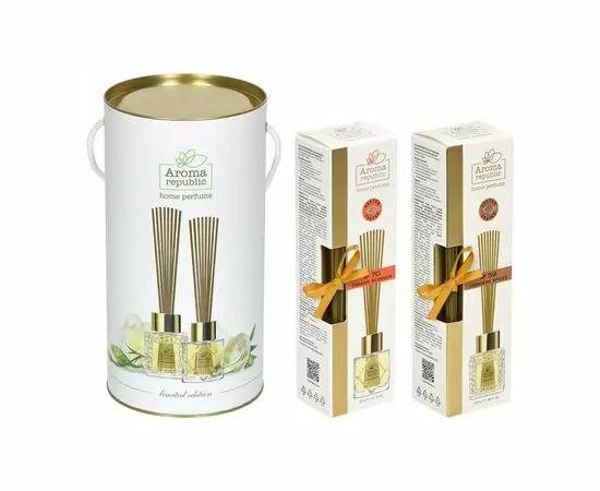 890963 - Диффузор ароматический 2шт/наб №70 Orange blossom 30мл,№59 Lebanese spices 50мл 93849 AROMA REPUBLIC (1)