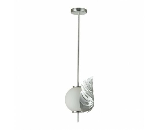 891843 - ODEON LIGHT 4865/1 MODERN ODL_EX22 81 серебр./белый/стекло Подвес E14 1x40W JUNGLE (1)