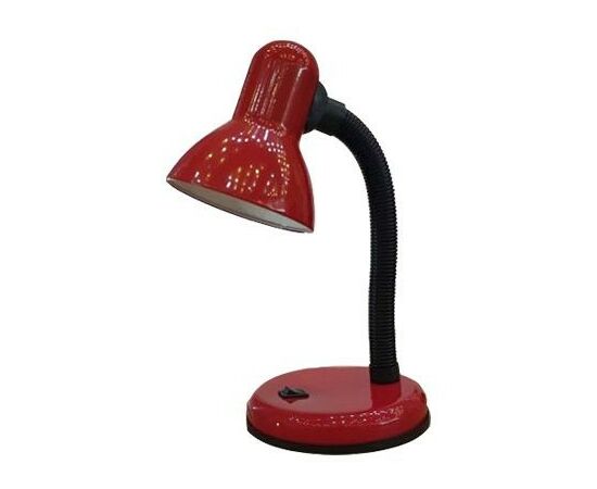 885144 - Ecola св-к настольный под лампу GX53 с вилкой и выключателем Красный APD53REAY (1)