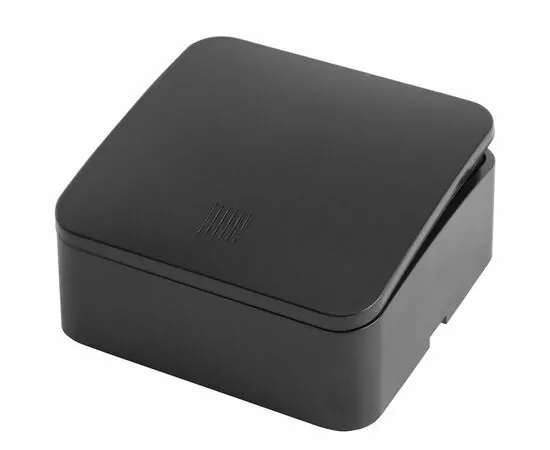 892862 - STEKKER СОФИЯ выкл. ОУ 1 кл. (инд.) 10А IP20 черный матовый 65х65х35мм MSW10-11-20-05 49473 (1)