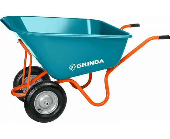 896021 - GRINDA Тачка садовая двухколесная GP-1 PROLine, 260л, грузопод 120кг, ударопроч пластик, zu422401 (1)