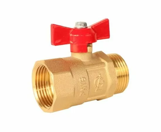 896112 - ГАЛЛОП ПРАКТИК Кран шар. для воды 1 (вн-нар, г/ш) бабочка 103263 (1)