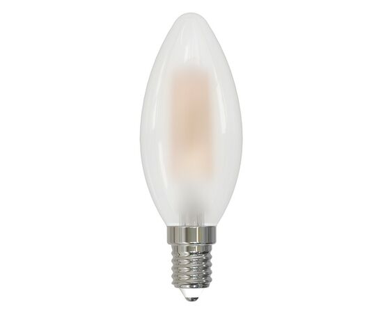 897274 - Volpe лампа св/д свеча C35 E14 димм. 6W(600lm) 3000K 2K матовая LED-C35-6W/3000K/E14/FR/DIM/SLF (1)