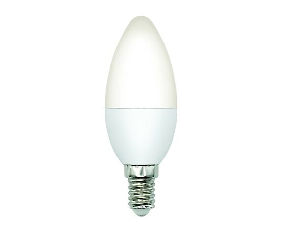 897284 - Volpe лампа св/д свеча C37 E14 димм. 6W(600lm) 3000K 2K матовая LED-C37-6W/3000K/E14/FR/DIM/SLS (1)