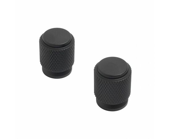 896954 - Ручка-кнопка мебельная Knob AP2706 BL мат. черн. 2шт (цена за пару (25, 250) StahlBuro (1)