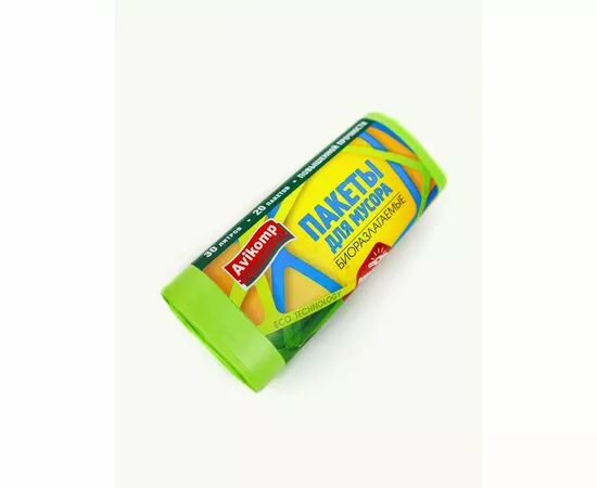 897228 - Мешки для мусора 30л/20шт,10мкм,ПНД,биоразлаг,рулон,повыш прочн,Eco Technology,87709/ТС!!!/ Avikomp (1)