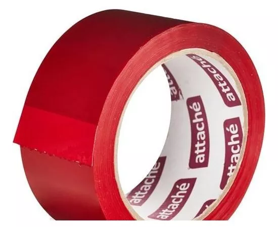 198028 - Клейкая лента упаковочная Attache 48мм х 66м 45мкм красный 146158 (1)