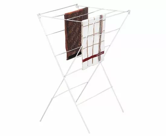 715977 - Сушилка напольная д/белья Рыжий Кот CD-7, 7м, сталь с PE покрытием 4927 (1)