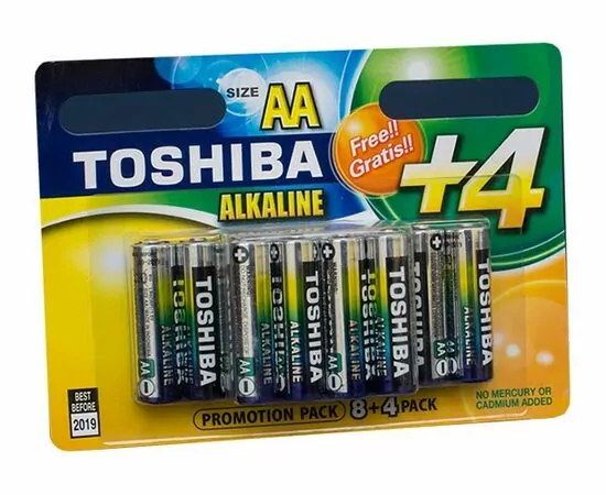 647501 - Элемент питанияToshiba LR6/316/AA 12/card (1)