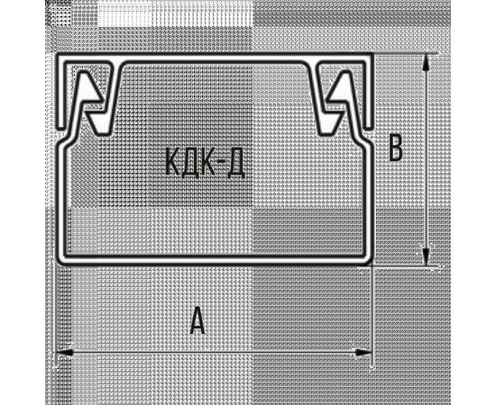 897395 - Bylectrica кабель-канал 12х12 с двойным замком (2м, цена за 1м) белый КДК-Д 12х12 (1)