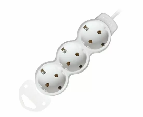 898959 - Smartbuy Удлинитель сетевой ПВС 3х1 3роз. 3м 16А белый земля SBE-16-3-03m-Z (1)
