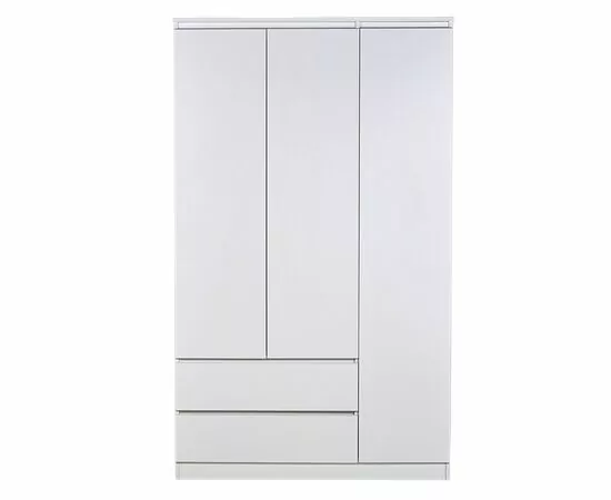 899005 - Шкаф трехсекционный Polini kids Simple 1915, с ящиками, белый (мест 3) (1)