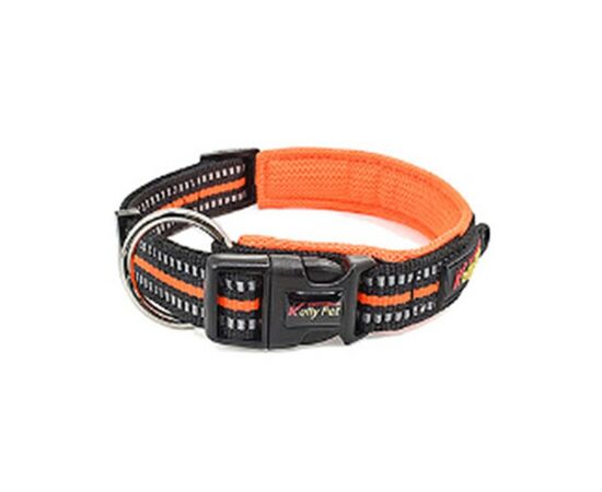 899502 - Ошейник для собак регулируемый светоотражающий (размер 38-47см), оранжевый 108132 Рыжий Кот (1)