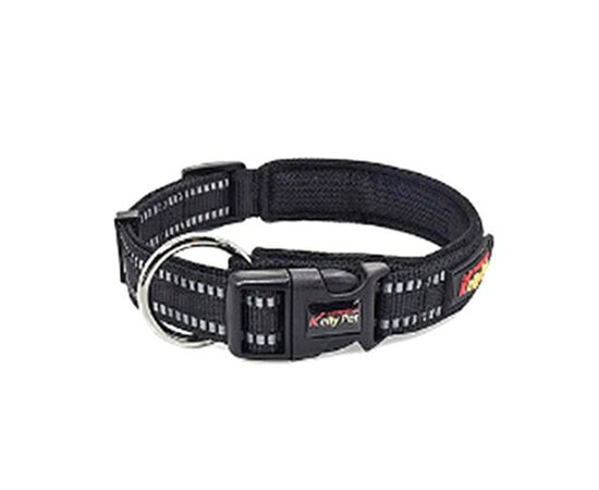 899503 - Ошейник для собак регулируемый светоотражающий (размер 38-47см), черный 108057 Рыжий Кот (1)