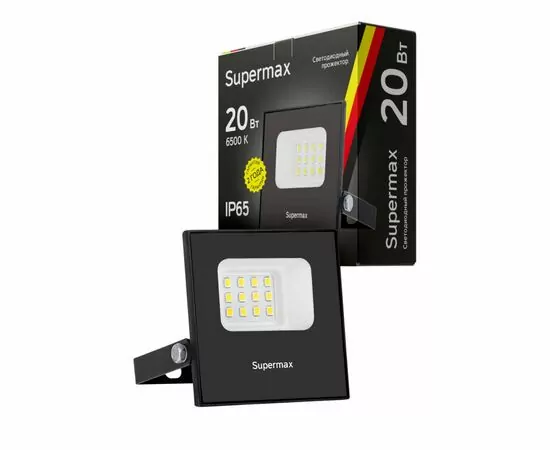 901149 - SUPERMAX прожектор св/д  20W(2000lm) SMD 6500К 6K 72x66x22 220-240V IP65 S_PR_LED_20 (1)