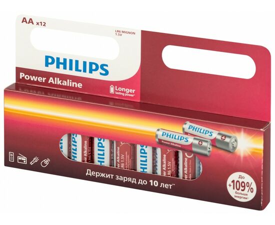 902799 - Э/п Philips Power LR6/316/AA BL12 картон LR6P12W/51 (1)