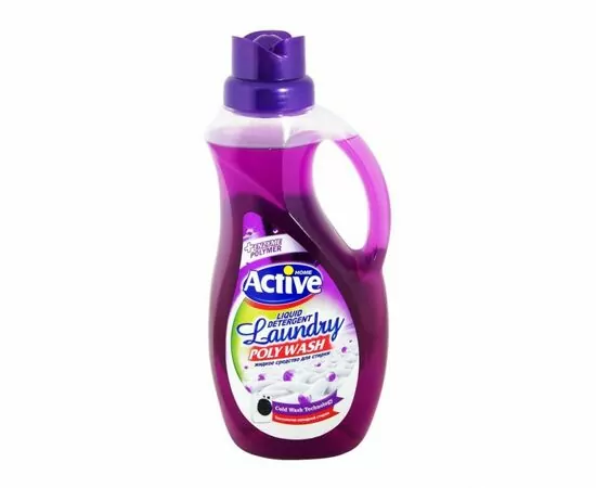 899405 - Гель-концентрат для стирки белья Лаванда Poly Wash PURPLE 1500мл ACTIVE 511601402 (1)