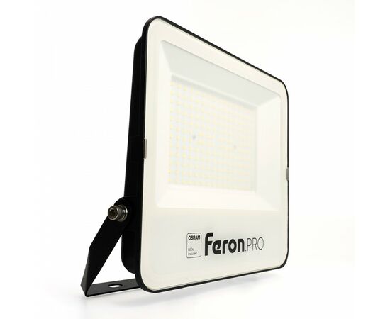 901857 - Feron.PRO прожектор св/д 200W 24000Lm 6400K IP65 черный 402,5x349,5x44 LL-1000 51016 (1)