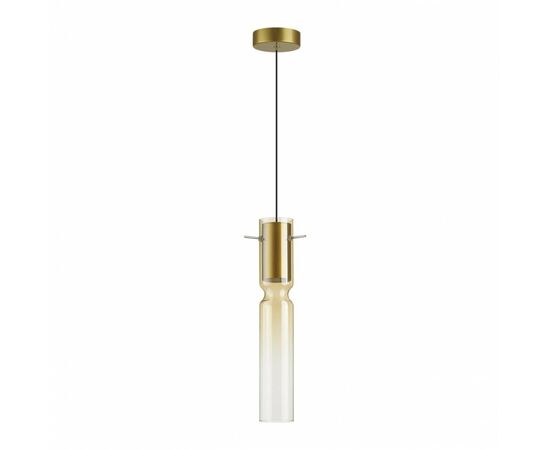 885911 - ODEON LIGHT 5058/5LA PENDANT ODL24 323 зол./янтарный/мет/стекло Подвес LED 5W 3000K SCROW 89 (1)