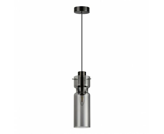 885915 - ODEON LIGHT 5057/1 PENDANT ODL24 323 чер./дымчатый/мет/стекло Подвес E27 1x40W SCROW 84 (1)