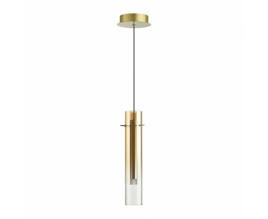 885923 - ODEON LIGHT 5062/5LB PENDANT ODL24 317 зол./янтарный/мет/стекло Подвес LED 5W 3000K SHINY 89 (1)