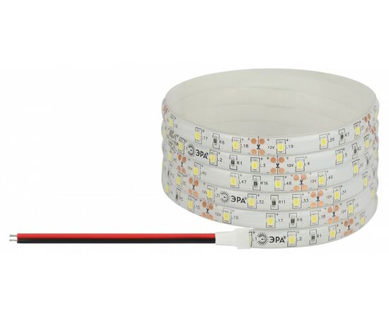 893448 - ЭРА лента св/д LS2835 12V 4,8W/m 60led/m 4000K 4K IP65 дневной белый 5м, цена/шт 59901 (1)