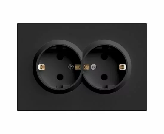 907405 - Stekker ЭМИЛИ мех. роз. СУ 2мест. 16А (земля, шторки) черный уголь, soft touch RST16-5114-05 49856 (1) 907405 - Stekker ЭМИЛИ мех. роз. СУ 2мест. 16А (земля, шторки) черный уголь, soft touch RST16-5114-05 49856 (1)