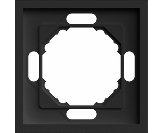 907407 - Stekker ЭМИЛИ рамка СУ 1 мест. (PC), черный уголь, soft touch PFR00-5001-05 49858 (1)