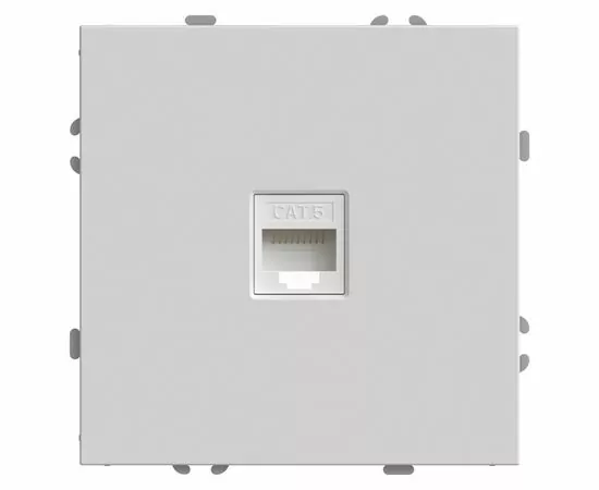 907421 - Stekker ЭМИЛИ мех. роз. комп. СУ 1мест. RJ-45 белый фарфор, soft touch RST00-5117-01 49873 (1)