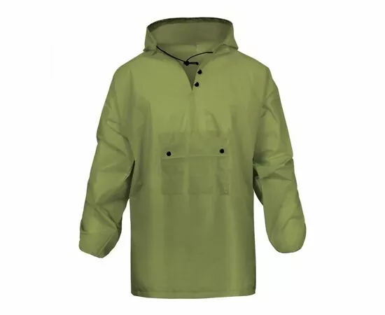 865680 - Дождевик «HOODY»  зеленый  EVA c капюшоном (с резинками на рукавах) 100мк 140гр Komfi (1)