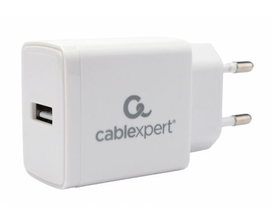 910345 - Зарядное устройство Cablexpert 5Вт, 1А, 1хUSB, белый, пакет (1)