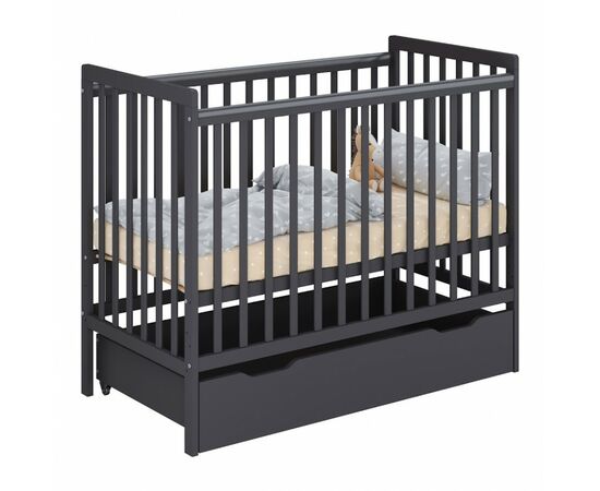 899011 - Кровать детская Polini kids Simple 310-03, графит (мест 1) (1)