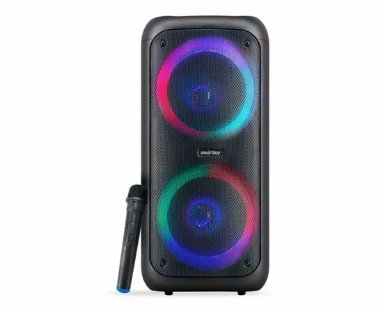 909207 - Портативная акустическая система 2.0 Smartbuy LAVA, 48W, BT, беспр.мик, MP3, FM, черная SBS-5240 (1)